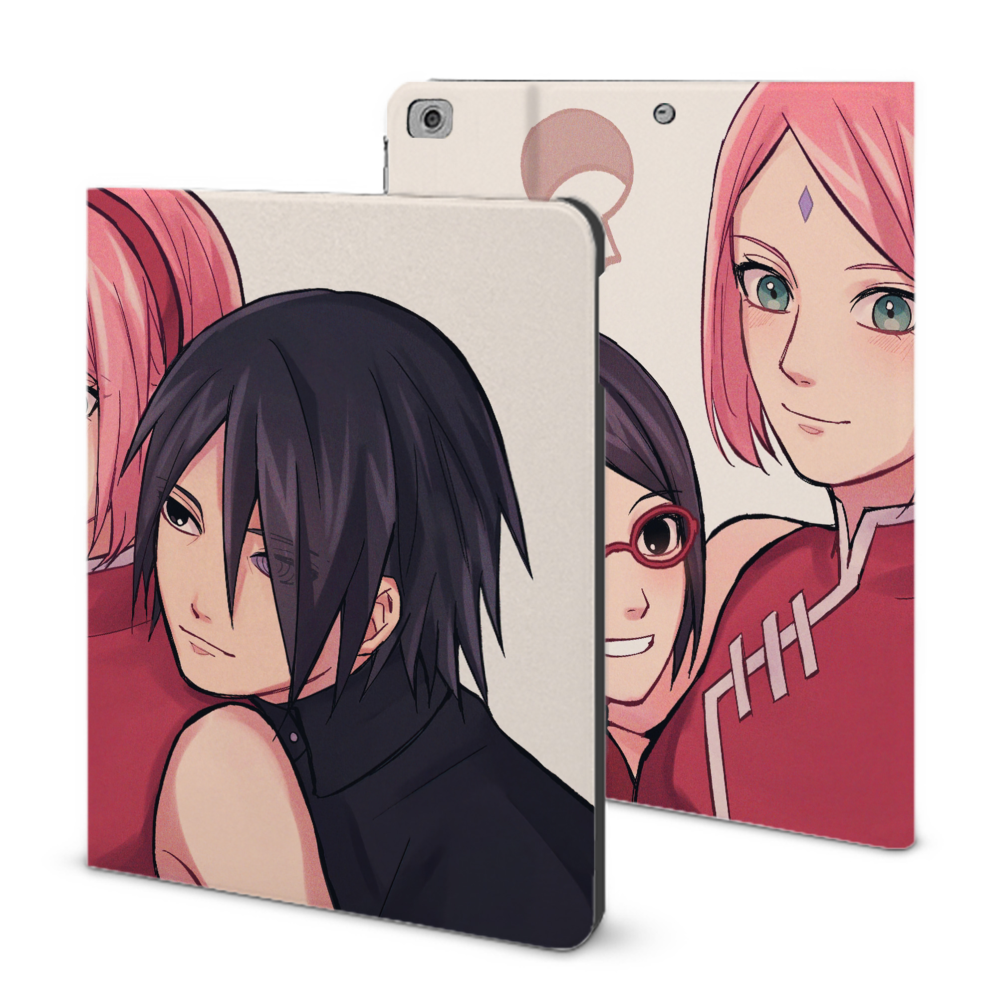 （画像用） NARUTO -ナルト- NARUTO -ナルト- 疾風伝 IPad ケース ブック型 PUレザー TPU 耐衝撃 軽量 薄型 ペン収納なし 全面保護 IPad 各モデル対応